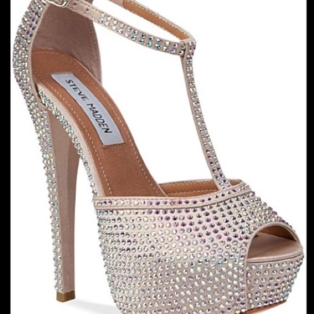 Steve Madden AngleZ glitter heels